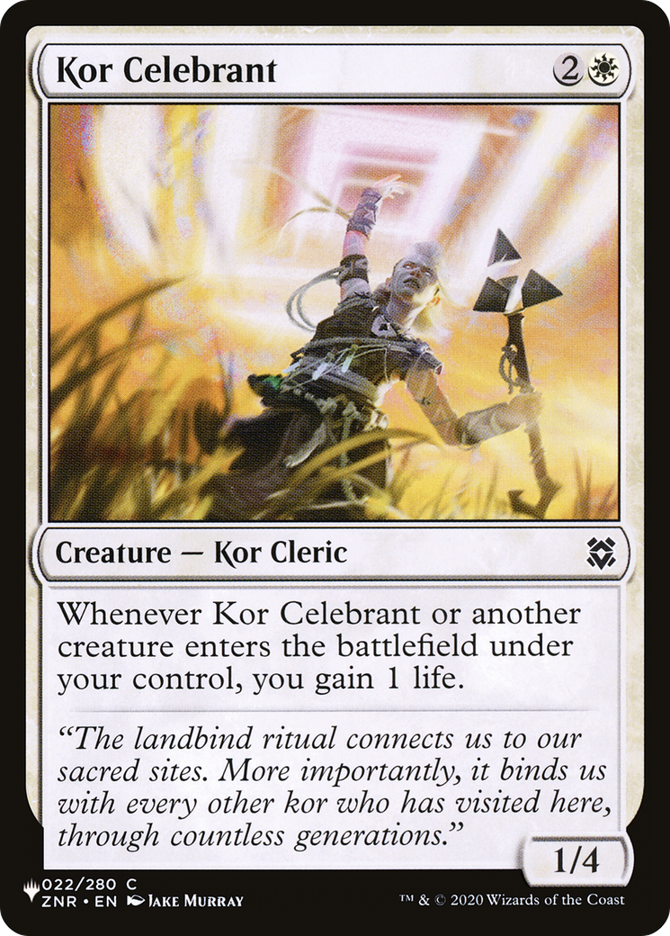 Kor Celebrant [The List Reprints] | Tabernacle Games