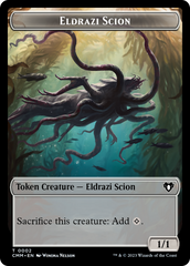 Manifest // Eldrazi Scion Double-Sided Token [Commander Masters Tokens] | Tabernacle Games