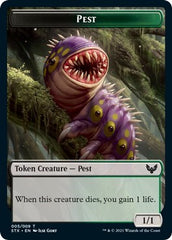 Elemental // Pest Double-Sided Token [Strixhaven: School of Mages Tokens] | Tabernacle Games