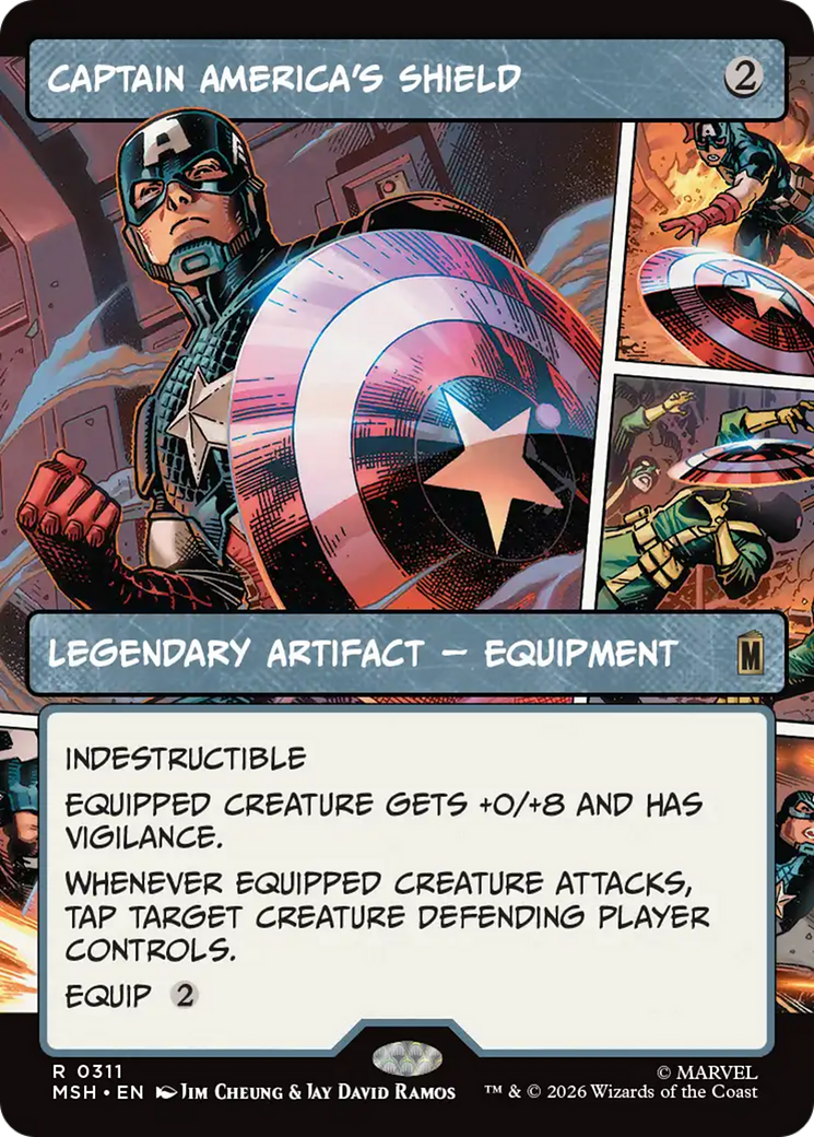 Captain America's Shield (Borderless) (0311) [Marvel Super Heroes] | Tabernacle Games