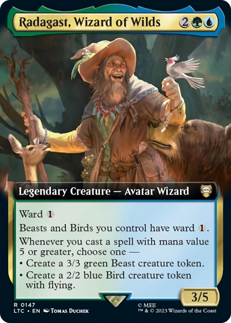 Radagast, Wizard of Wilds (Extended Art) [The Lord of the Rings: Tales of Middle-Earth Commander] | Tabernacle Games