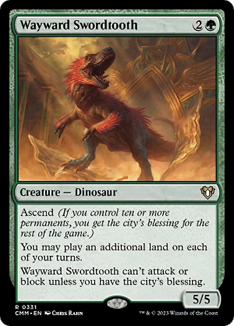 Wayward Swordtooth [Commander Masters] | Tabernacle Games