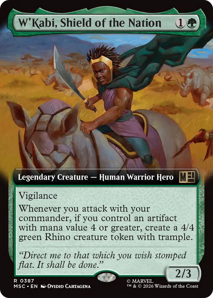 W'Kabi, Shield of the Nation (Extended Art) [Marvel Super Heroes Commander] | Tabernacle Games