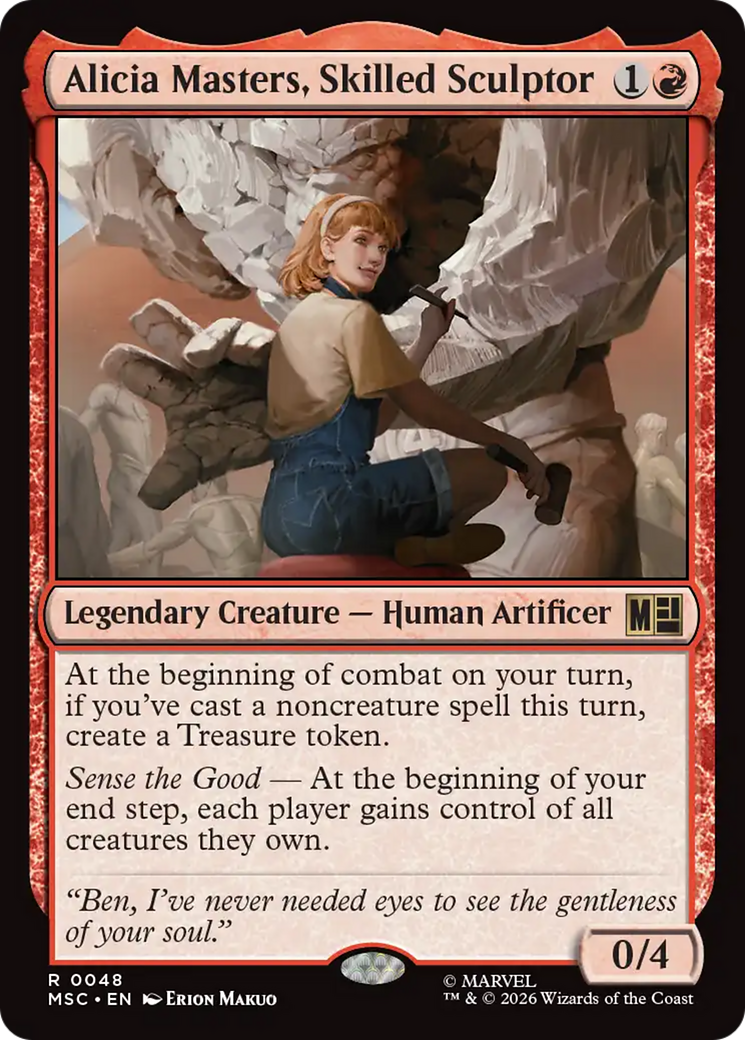 Alicia Masters, Skilled Sculptor (Surge Foil) [Marvel Super Heroes Commander] | Tabernacle Games