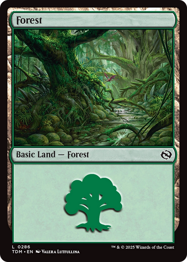 Forest (0286) [Tarkir: Dragonstorm] | Tabernacle Games