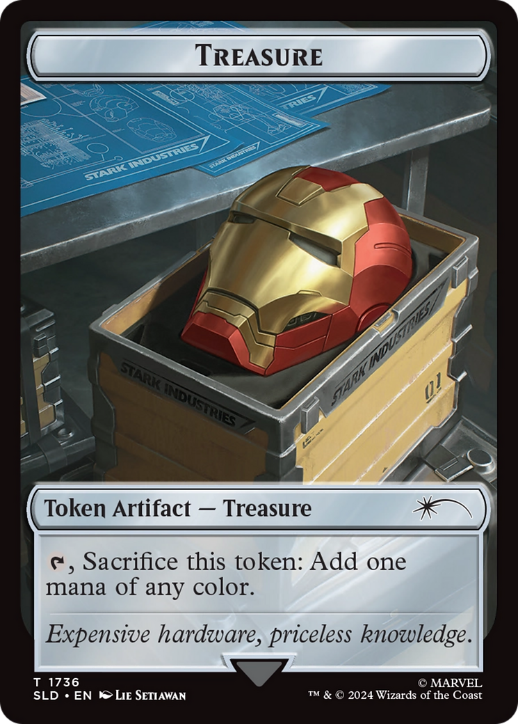 Treasure Token (1736) (Rainbow Foil) [Secret Lair Drop Series] | Tabernacle Games