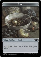 Rat // Food (0013) Double-Sided Token [Wilds of Eldraine Tokens] | Tabernacle Games