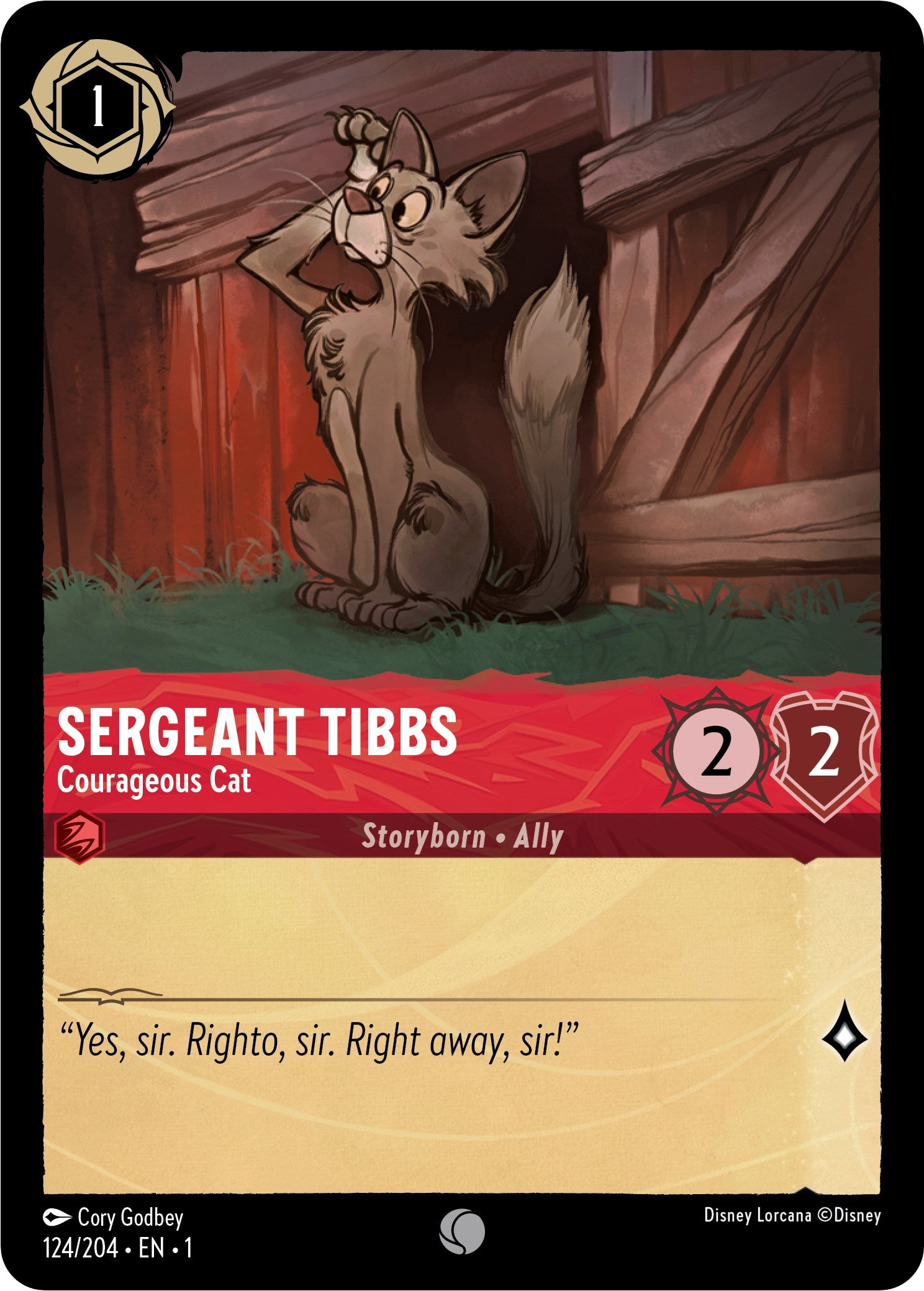 Sergeant Tibbs - Courageous Cat (124/204) [The First Chapter] | Tabernacle Games