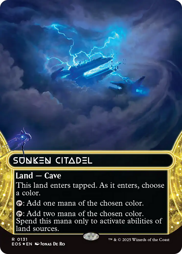 Sunken Citadel (0131) (Borderless) (Galaxy Foil) [Edge of Eternities: Stellar Sights] | Tabernacle Games