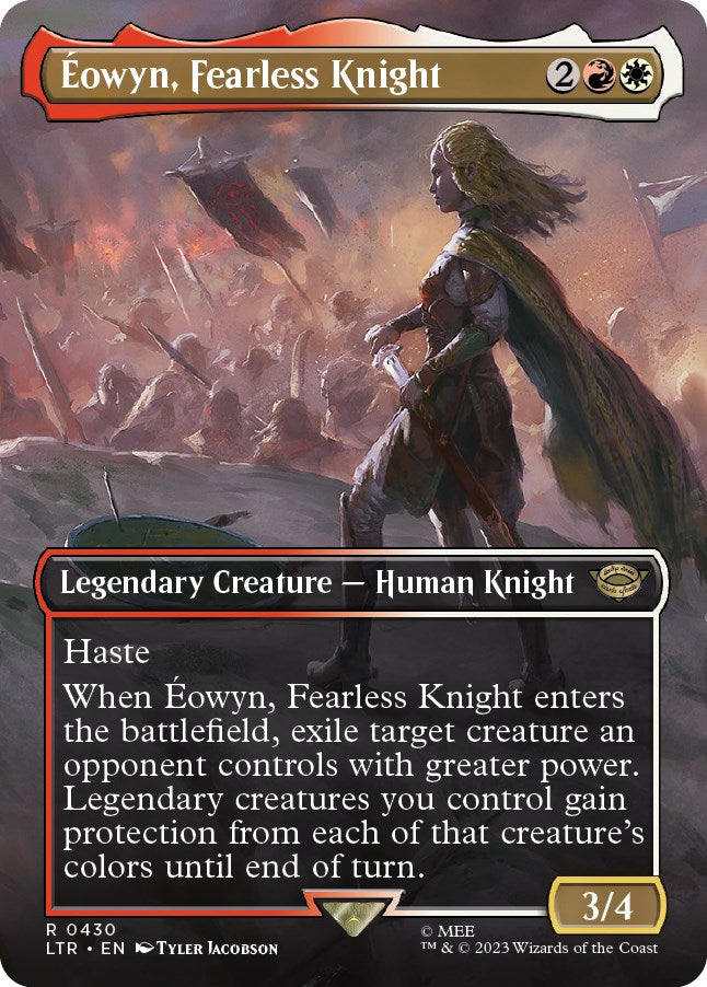 Eowyn, Fearless Knight (Borderless Alternate Art) [The Lord of the Rings: Tales of Middle-Earth] | Tabernacle Games