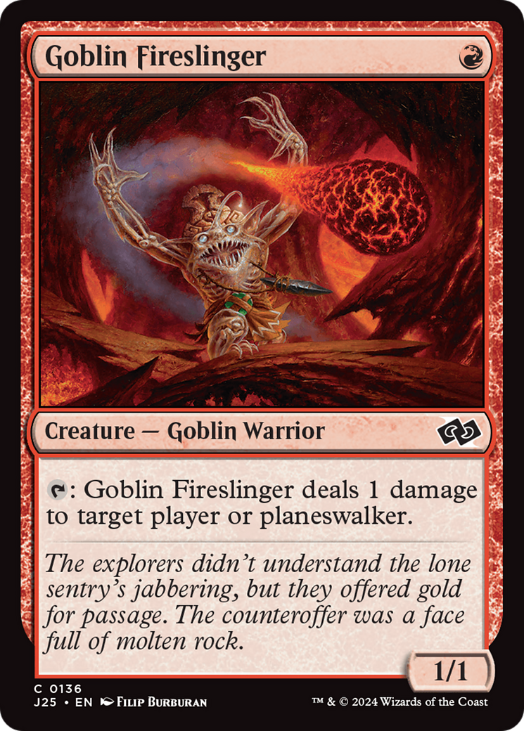 Goblin Fireslinger [Foundations Jumpstart] | Tabernacle Games