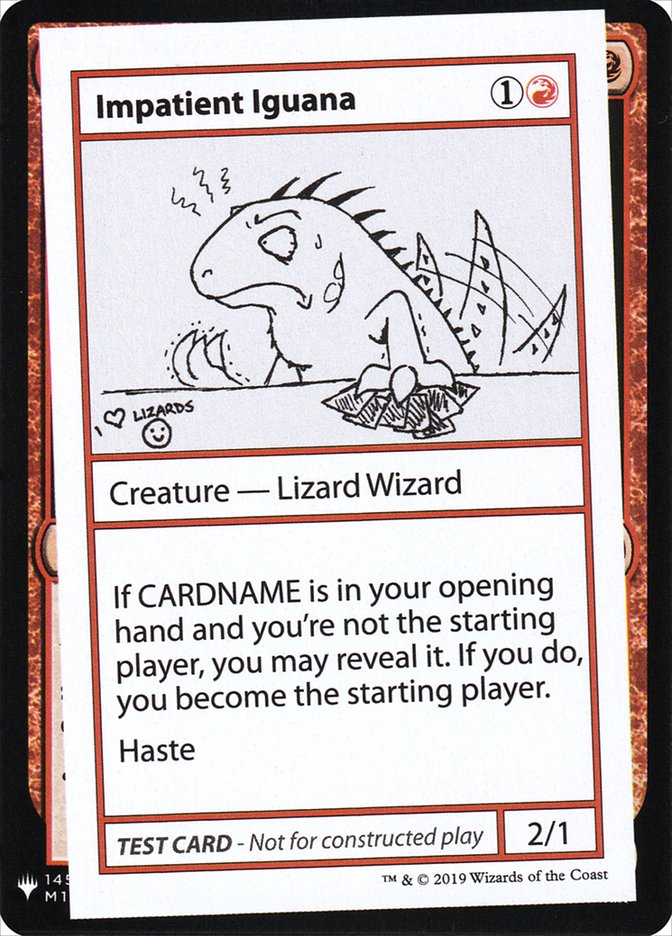 Impatient Iguana [Mystery Booster Playtest Cards] | Tabernacle Games