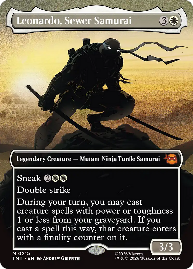 Leonardo, Sewer Samurai (Borderless) [Teenage Mutant Ninja Turtles] | Tabernacle Games