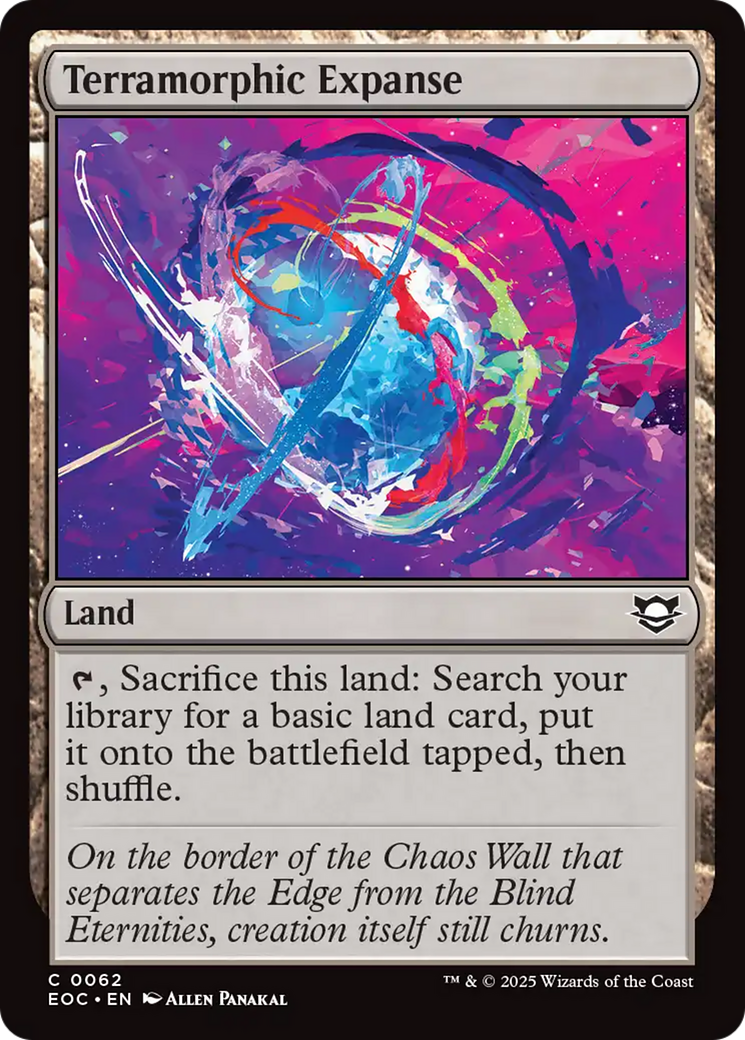 Terramorphic Expanse [Edge of Eternities Commander] | Tabernacle Games