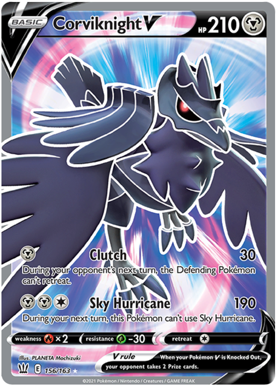 Corviknight V (156/163) [Sword & Shield: Battle Styles] | Tabernacle Games