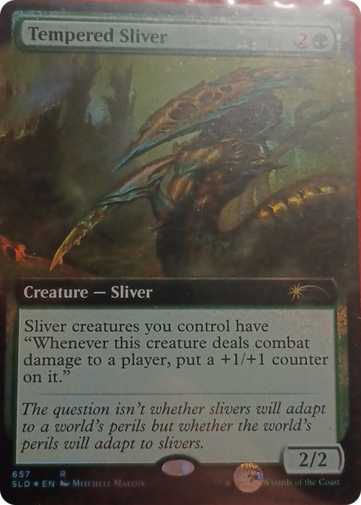 Tempered Sliver (Extended Art) [Secret Lair Drop Promos] | Tabernacle Games