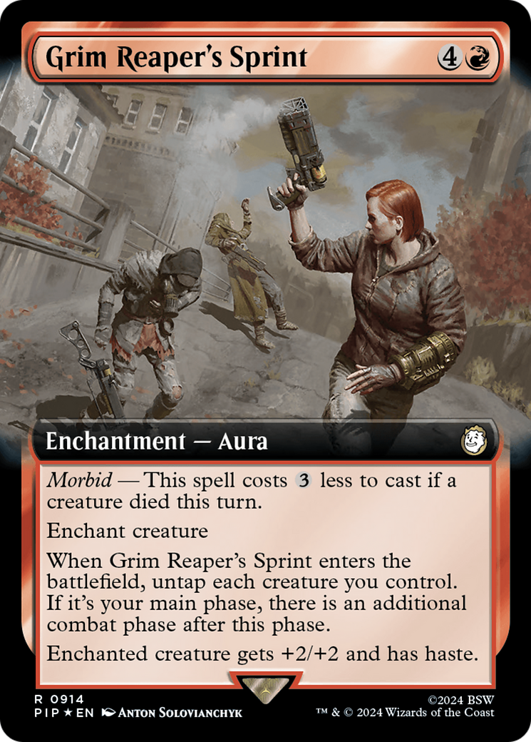 Grim Reaper's Sprint (Extended Art) (Surge Foil) [Fallout] | Tabernacle Games
