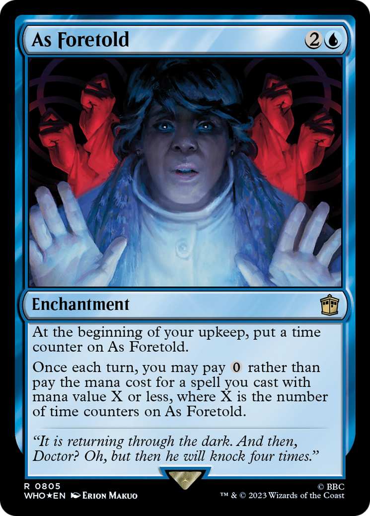 As Foretold (Surge Foil) [Doctor Who] | Tabernacle Games
