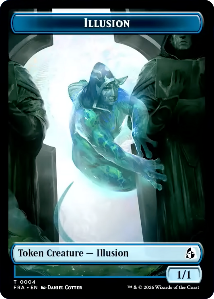 Illusion // Jace Double-Sided Token [Reality Fracture Tokens] | Tabernacle Games