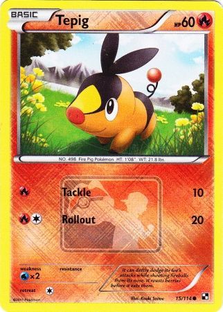 Tepig (15/114) (League Promo) [Black & White: Base Set] | Tabernacle Games