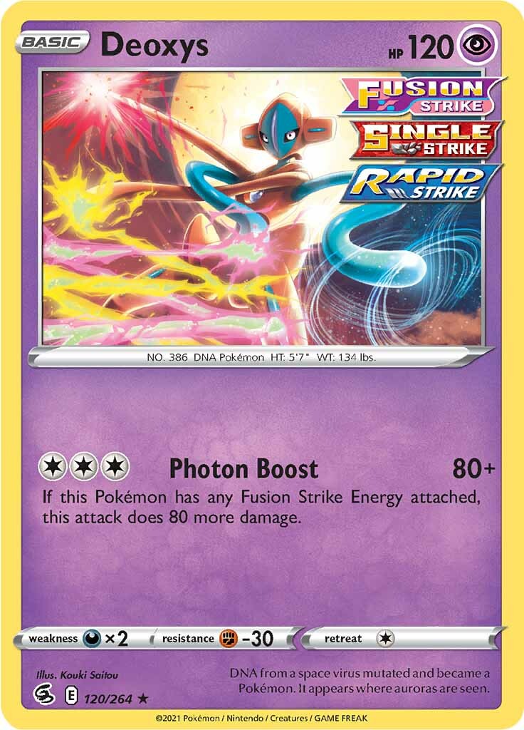 Deoxys (120/264) [Sword & Shield: Fusion Strike] | Tabernacle Games