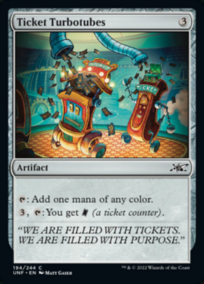 Ticket Turbotubes [Unfinity] | Tabernacle Games