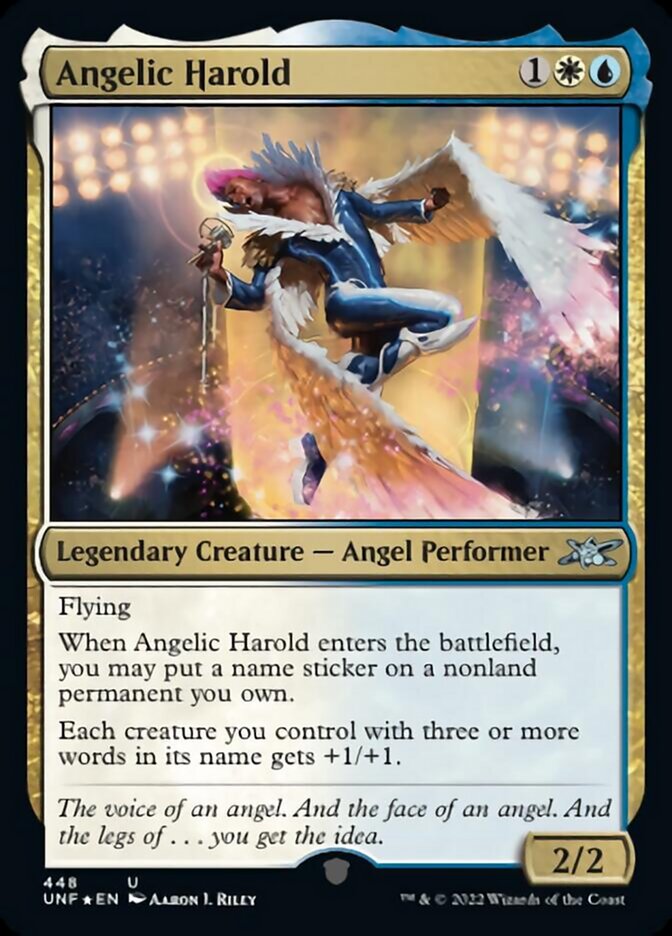 Angelic Harold (Galaxy Foil) [Unfinity] | Tabernacle Games