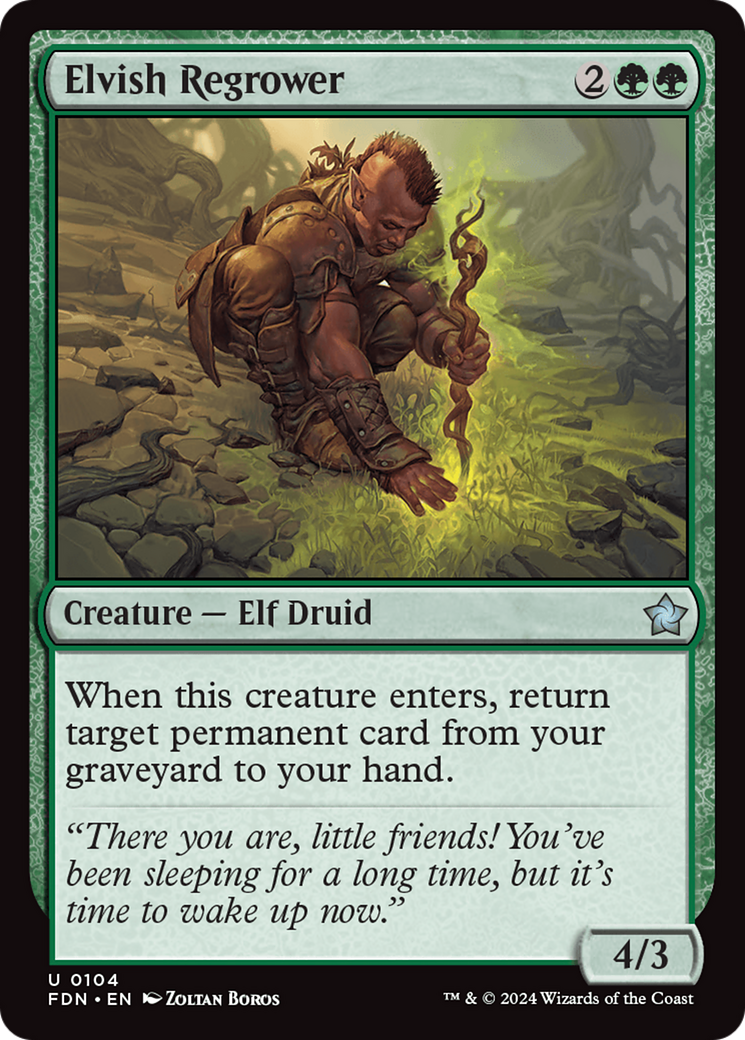 Elvish Regrower [Foundations] | Tabernacle Games