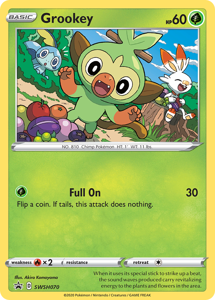 Grookey (SWSH070) [Sword & Shield: Black Star Promos] | Tabernacle Games