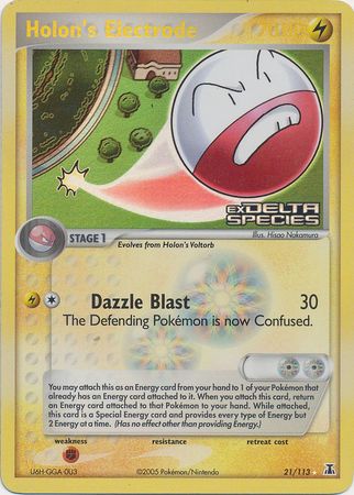 Holon's Electrode (21/113) (Stamped) [EX: Delta Species] | Tabernacle Games