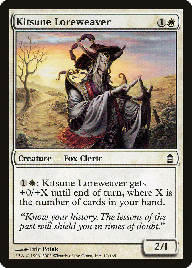Kitsune Loreweaver [Saviors of Kamigawa] | Tabernacle Games