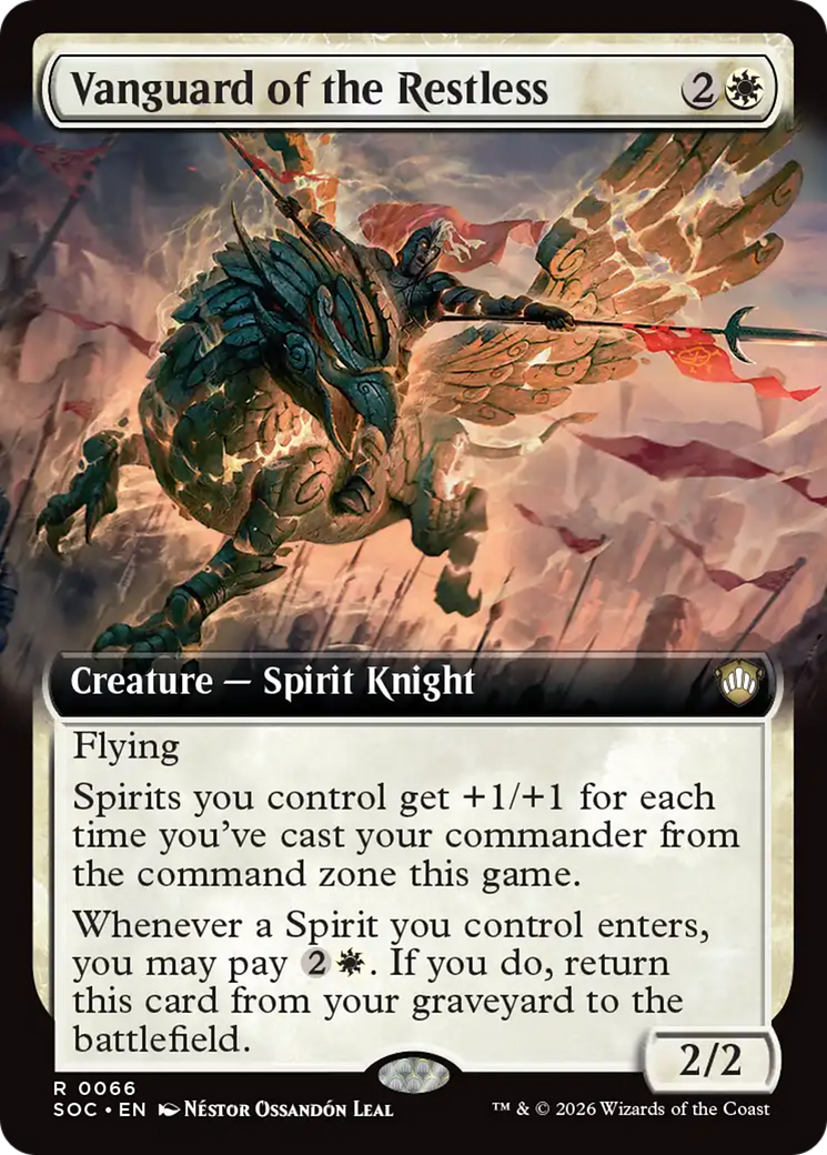 Vanguard of the Restless (Extended Art) [Secrets of Strixhaven Commander] | Tabernacle Games