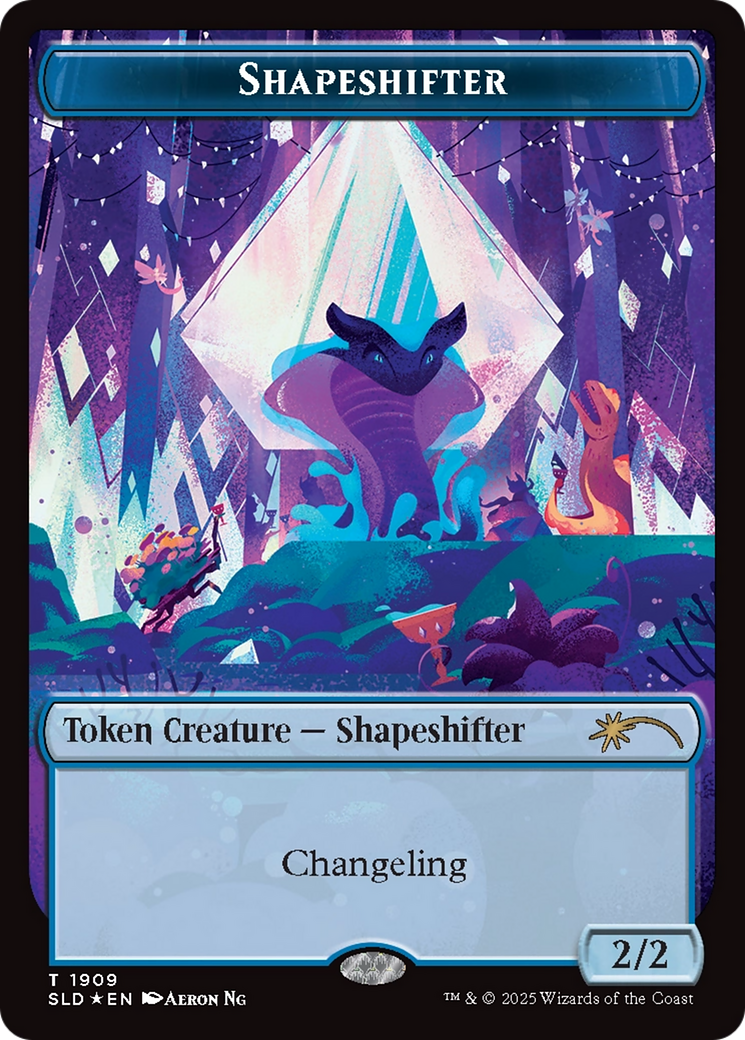 Shapeshifter Token (1909) (Double Rainbow Foil) [Secret Lair Drop Series] | Tabernacle Games