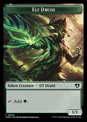 Eldrazi Spawn // Elf Druid Double-Sided Token [Commander Masters Tokens] | Tabernacle Games