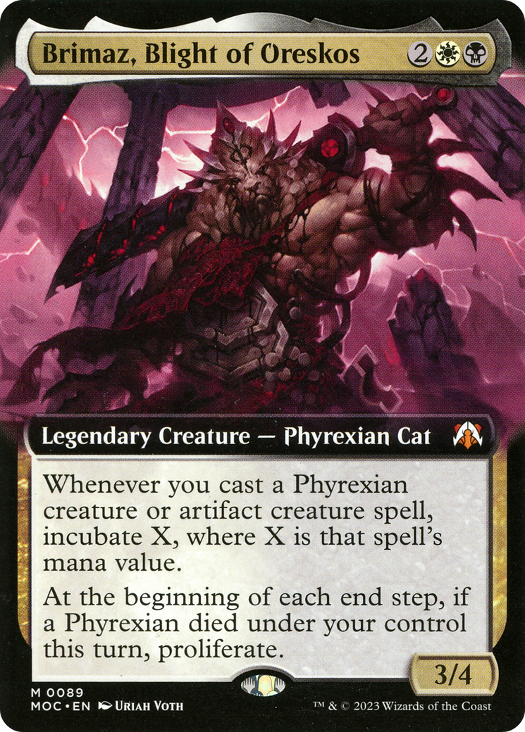 Brimaz, Blight of Oreskos (Extended Art) [March of the Machine Commander] | Tabernacle Games
