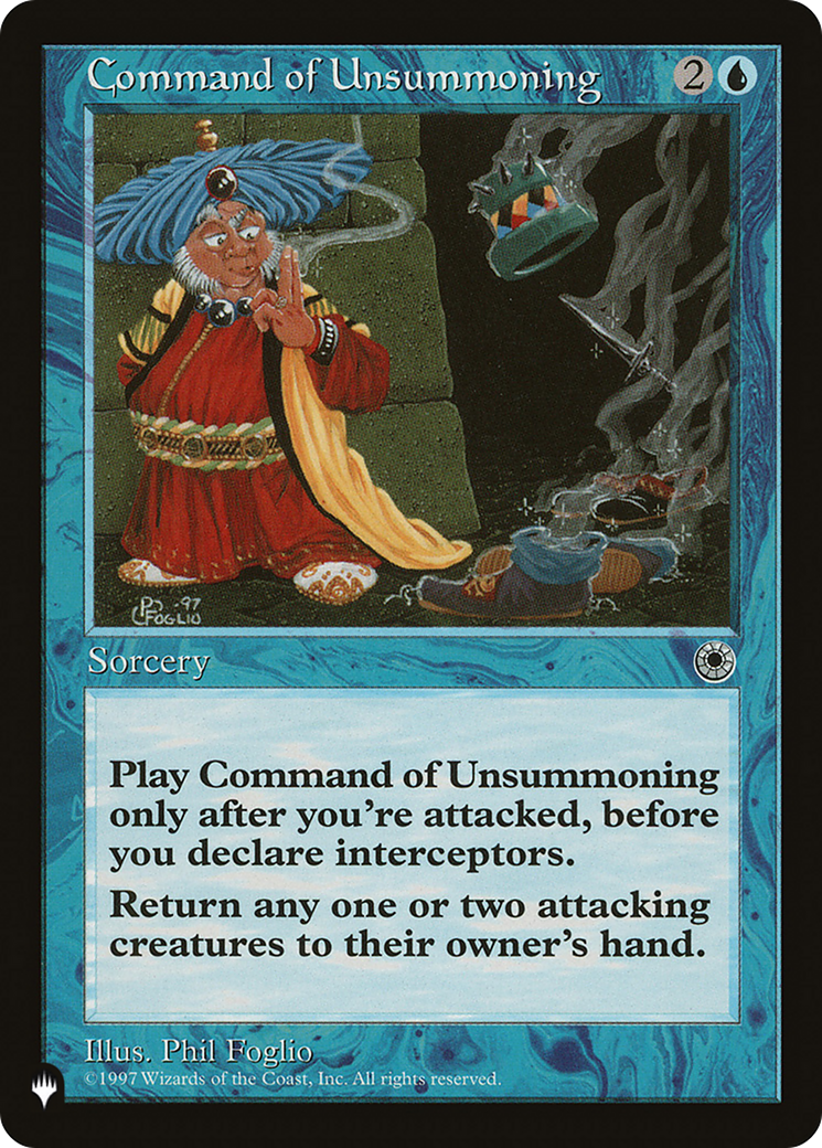 Command of Unsummoning [The List Reprints] | Tabernacle Games