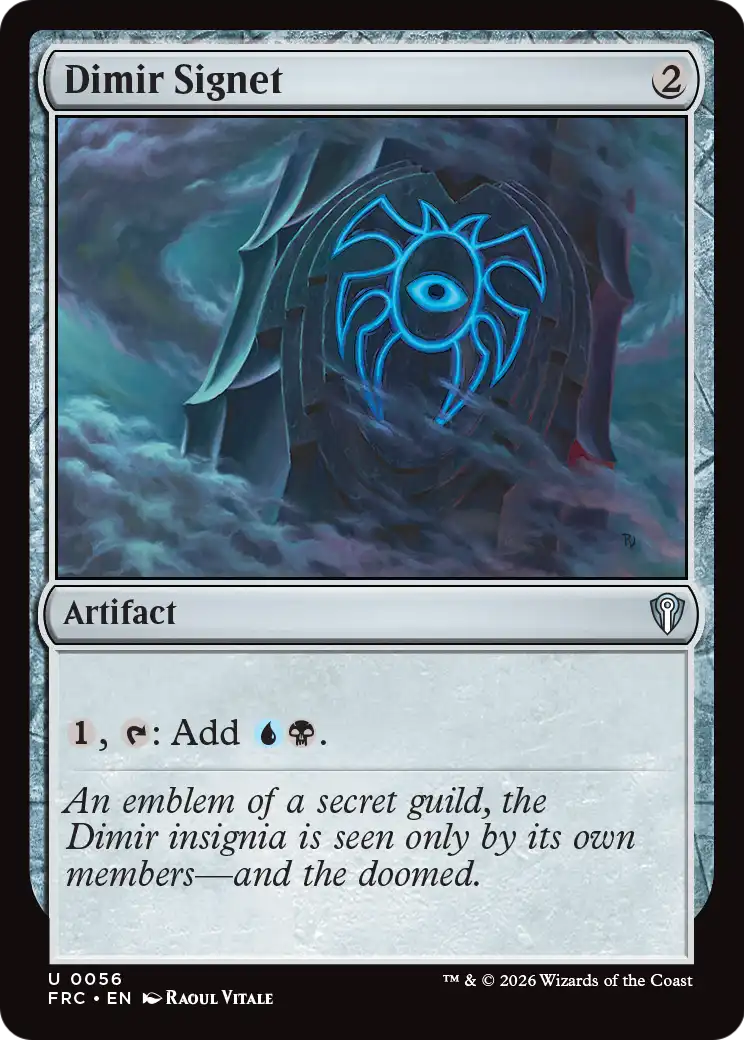 Dimir Signet [Reality Fracture Commander] | Tabernacle Games