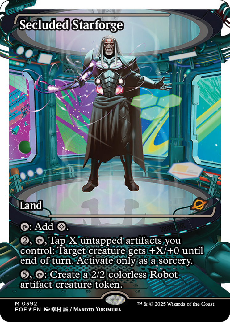 Secluded Starforge (Showcase) (Fracture Foil) [Edge of Eternities] | Tabernacle Games