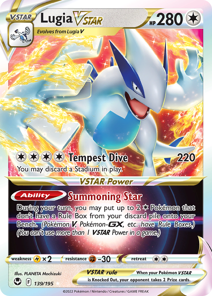 Lugia VSTAR (139/195) (Jumbo Card) [Sword & Shield: Silver Tempest] | Tabernacle Games