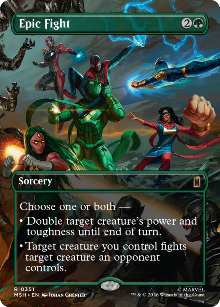 Epic Fight (Borderless) [Marvel Super Heroes] | Tabernacle Games