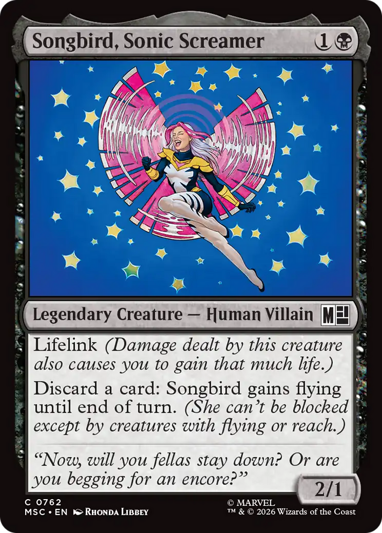 Songbird, Sonic Screamer [Marvel Super Heroes Commander] | Tabernacle Games