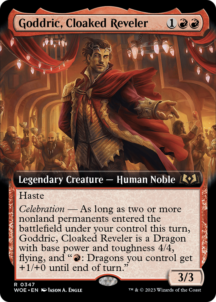 Goddric, Cloaked Reveler (Extended Art) [Wilds of Eldraine] | Tabernacle Games