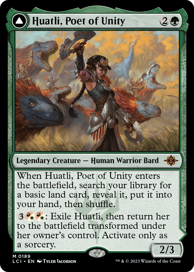 Huatli, Poet of Unity // Roar of the Fifth People [The Lost Caverns of Ixalan] | Tabernacle Games