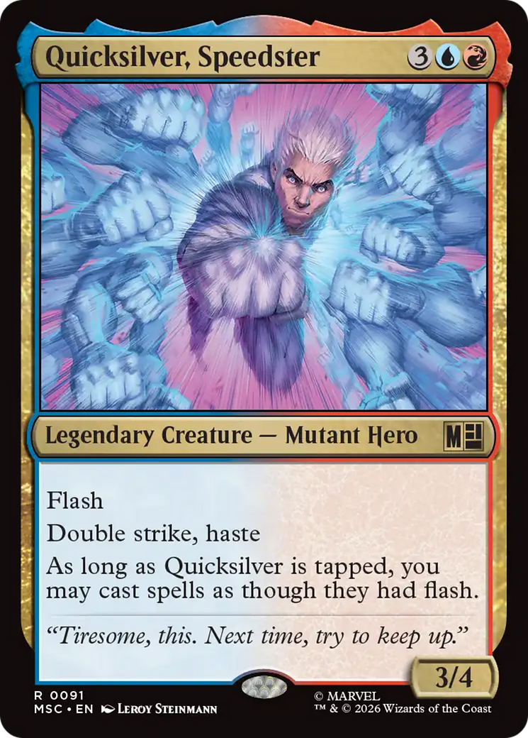 Quicksilver, Speedster (Surge Foil) [Marvel Super Heroes Commander] | Tabernacle Games