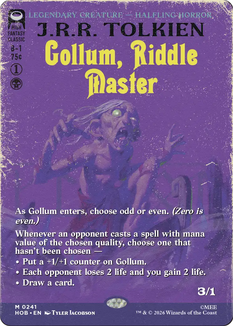 Gollum, Riddle Master (Borderless) [The Hobbit] | Tabernacle Games