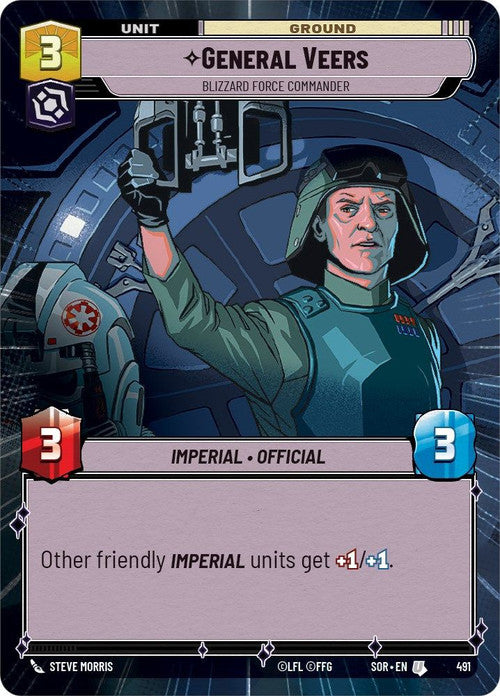 General Veers - Blizzard Force Commander (Hyperspace) (491) [Spark of Rebellion] | Tabernacle Games