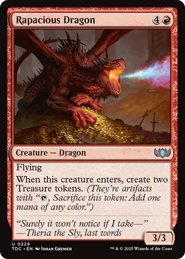 Rapacious Dragon [Tarkir: Dragonstorm Commander] | Tabernacle Games