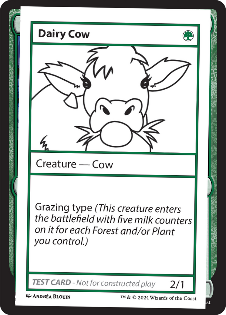 Dairy Cow [Mystery Booster 2 Playtest Cards] | Tabernacle Games