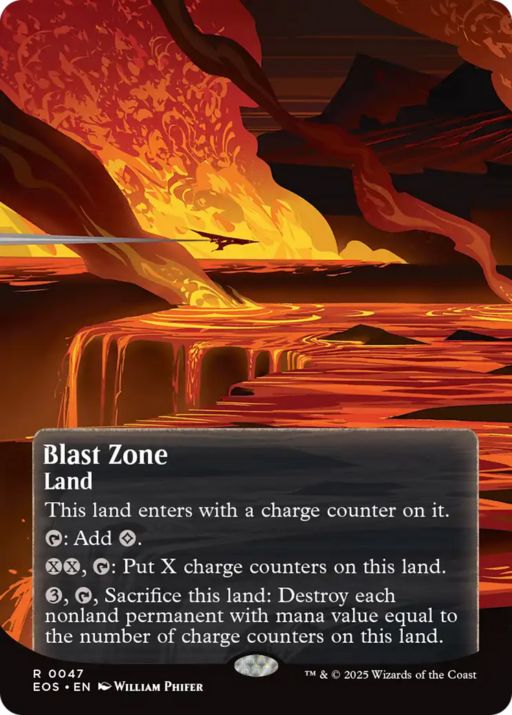 Blast Zone (0047) (Borderless) [Edge of Eternities: Stellar Sights] | Tabernacle Games