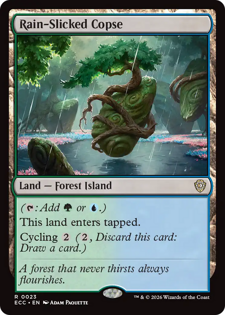Rain-Slicked Copse [Lorwyn Eclipsed Commander] | Tabernacle Games